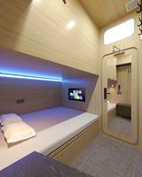 NOUVEAUTÉ Lit double en bois pour hôtel capsule, mobilier d'hôtel capsule, boîte de couchage pour hôtel aéroportuaire