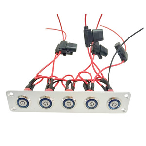 แผงโลหะฝ้าแบบ YH-DY-23-3, แผงปุ่มโลหะ 3 ตำแหน่ง, 16A DC12V, สวิตช์ปุ่มอะลูมินา - Product Image 3