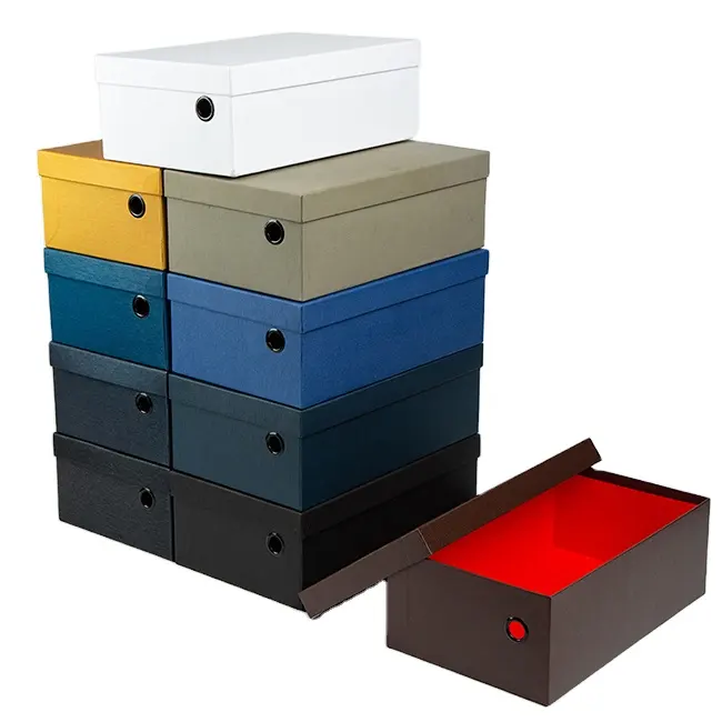 Großhandels preis Karton Box Verpackung benutzer definierte Schuhkartons mit Logo Verpackung Lagerung Schuhe Boxen