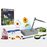 STEM Gem stone Bugs Toys Ausgrabungs-Science-Kits Künstliche 8 Insekten Harz 8 Insect Amber Digging Kit