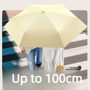 Parasol OEM anti-UV UPF50 en soie glacée, pliable en 5 sections, mini format <span class=keywords><strong>de</strong></span> poche, avec logo personnalisé, pour femmes, idéal pour le voyage et comme cadeau <span class=keywords><strong>de</strong></span> marque - Product Image 4