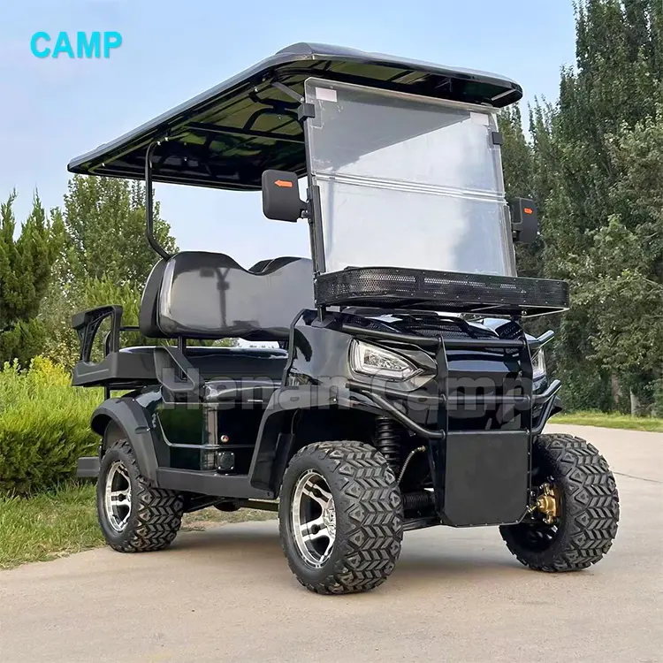 Harga rendah pabrik kualitas tinggi Golf Carts elektrik 4 tempat duduk wisata klub mobil Carro De Golf