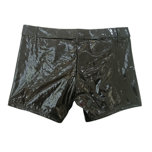 Toptan PU deri ön açık seksi eşcinsel erkek külot & kese ile boksörler iç çamaşırı Bulge erkekler Boxer fetiş giymek - Product Image 3