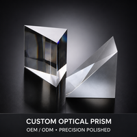 Prisme optique à angle droit, réflecteur à 90 degrés, prisme en verre K9 BK7 pour l'alignement du niveau laser, système d'imagerie, taille personnalisée