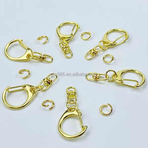 Anneau de coq en métal fendu, anneau métallique en alliage de Zinc pour l'artisanat, anneau D en métal fendu plat, bon marché, 2022 - Product Image 2