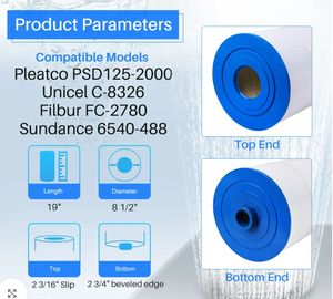Cartouche filtrante <span class=keywords><strong>de</strong></span> baignoires <span class=keywords><strong>de</strong></span> spa extérieures FC-2780 <span class=keywords><strong>de</strong></span> haute qualité pour piscines - Product Image 3