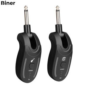 Sistema de Guitarra Inalámbrico UHF G55, Transmisor y Receptor de 50M <span class=keywords><strong>para</strong></span> Guitarra Eléctrica, <span class=keywords><strong>Bajo</strong></span>, Instrumento Musical, Transceptor Recargable por USB - Product Image 1