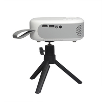 Projecteur LCD 1080P avec décodage 720P, prise en charge du streaming multimédia et de la mise en miroir d'écran, design portable