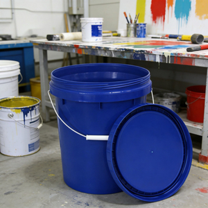 Support for customized Factory direct sales High-quality PP food-grade material metal handle 18L plastic <b>bucket</b> <b>with</b> <b>lid</b> - Product Image 3