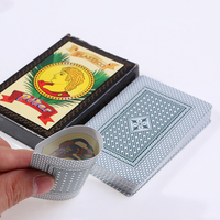 Cartes à jouer personnalisées imprimées et durables en plastique PVC 54 espagnol