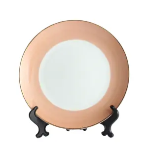 Nordic light luxury household bone china plates creative flat plates,European-style Western steak dinner plates