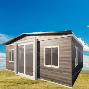 2024 neue ankunft Container-Haus 600 Quadratfuß Bauplan 2 Schlafzimmer kleines Gebäude Ferienhaus Programm faltbares vorgefertigtes Tiny House