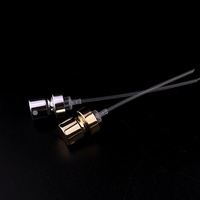 15fea Nouvelle Arrivée de Meilleure Qualité Électrolytique Or Argent Noir Pompe Pulvérisateur de Parfum à Bulbe à Sertir ou Sans Sertissage avec Tube Invisible Optionnel