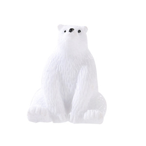 Oso Polar en Miniatura, Adorno de Resina con Forma de Animal, Decoración para el Hogar, Artesanía Artística, Regalo Decorativo - Product Image 5