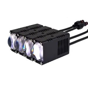 SENLO lampu Mengemudi Mini, untuk sepeda motor Mini proyektor lampu depan lensa biru lampu Led tambahan untuk sepeda motor T1 Plus