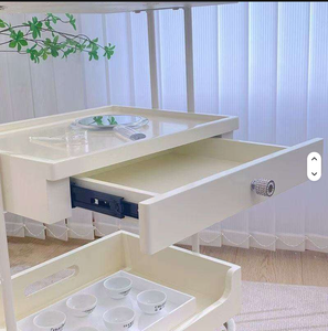 Carrito de Belleza Móvil Multifuncional, Mueble de Salón con Práctico Estante - Product Image 4