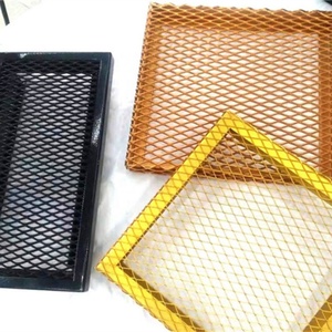 ตาข่ายโลหะขยายรูเพชรสีเหลืองหนา 3 มม. สำหรับอาคารสาธารณะ - Product Image 4