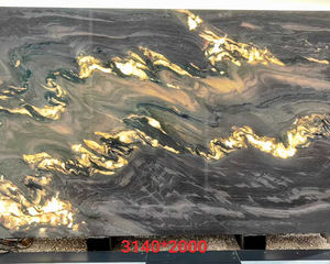 Encimera de pared con características interiores de diseño personalizado, piedra de cuero Natural, púrpura, verde, lila, <span class=keywords><strong>Aquarella</strong></span>, cuarcita pulida, resistente al agua - Product Image 5