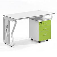 Modèles de mobilier de bureau de style moderne en bois MDF de style européen Bureau de bureau en forme de L