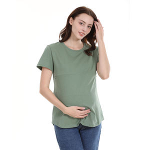 <span class=keywords><strong>T</strong></span>-<span class=keywords><strong>shirt</strong></span> de maternité d'é<span class=keywords><strong>t</strong></span>é grande taille en gros vêtements d'<span class=keywords><strong>allaitement</strong></span> <span class=keywords><strong>t</strong></span>-shirts d'<span class=keywords><strong>allaitement</strong></span> <span class=keywords><strong>fermeture</strong></span> <span class=keywords><strong>éclair</strong></span> horizontale haut de lactation coton S à 5XL - Product Image 3