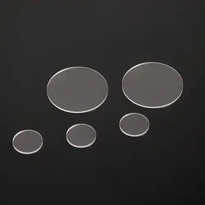 Feuilles de verre optique en quartz transparent résistant aux hautes températures pour l'observation en laboratoire chimique et photovoltaïque - Product Image 1