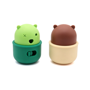 <b>Cute</b> Cartoon <b>Bear</b> Shape Silicone Pet Feeder Toy With Adjustable Feeding Hole For Small Animals Indoor Use - Product Image 5