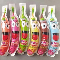 Sac d'emballage en plastique de forme spéciale de fruits avec impression personnalisée pochette de boisson d'injection pour le thé au citron cerise mangue jus de banane