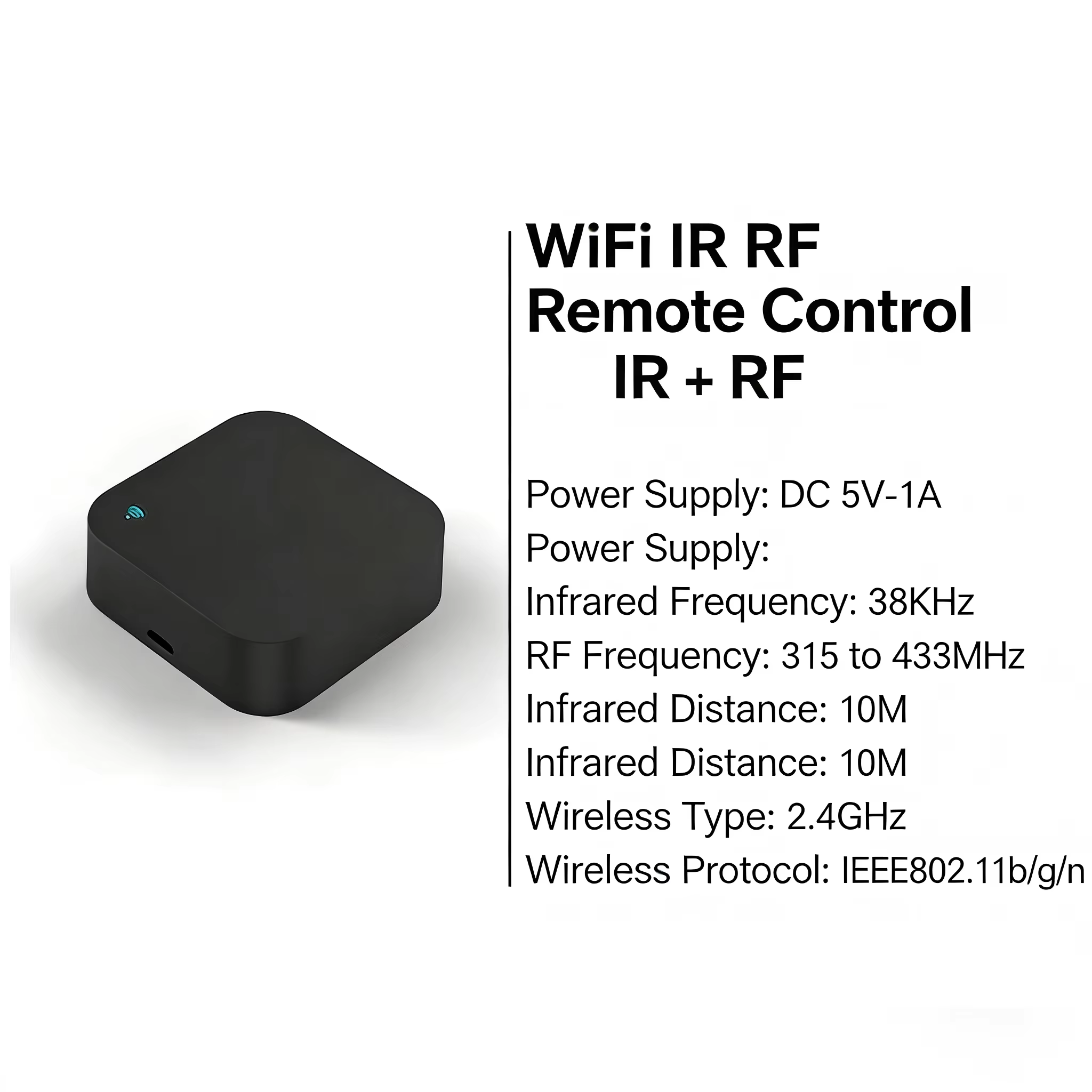 IR+RF433 noir