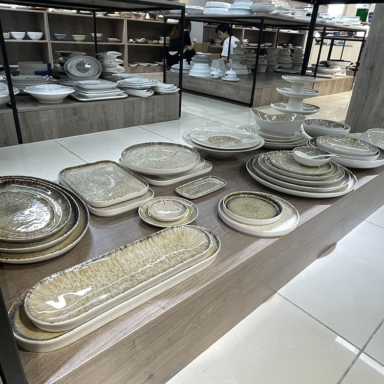 Juego de vajilla de cerámica de girasol de diseño de lujo, vajilla de  estilo nórdico de porcelana, juego de regalo, platos decorativos, platos  para