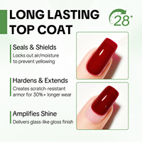 Kit de vernis à ongles écologique, 2 flacons, gel de finition longue durée, vegan, sans HEMA, durci par lampe UV/LED, pour manucure en salon