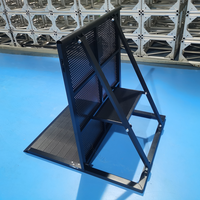 KKmark Barrière de sécurité modulaire pliable pour événements en plein air, concerts, anti-panique, anti-chocs, chariot avec serrure de porte