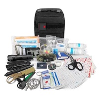 Bracelet de survie en plein air avec couteau, lampe torche, trousse de premiers soins et équipement d'urgence