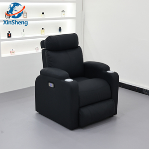 Chaise pivotante de coiffeur réglable électrique Confortable et simple Magasin de pédicure de salon de manucure Applicable Le cuir peut s'allonger à plat - Product Image 2