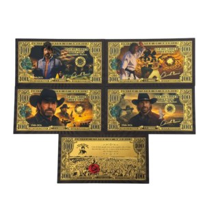 Billete de 100 Dólares de Chuck Norris, 4 Tipos, Chapado en Oro de 24K, para Regalo, 2026 - Product Image 1
