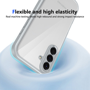 Custodia Protettiva <span class=keywords><strong>Antiurto</strong></span> in TPU e PC per Samsung Galaxy A37, Cover Trasparente Opaca - Product Image 5
