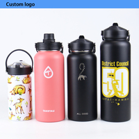 Meilleure vente : Bouteille d'eau à double paroi, qualité alimentaire, sans BPA, anti-fuite, isotherme sous vide, pour le fitness, la salle de sport, les entraînements, logo personnalisé
