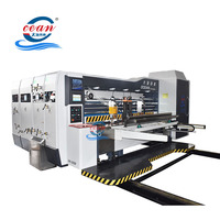 Máquina para Hacer Cajas de Cartón, Máquina Automática de Alta Velocidad para Impresión, Troquelado y Ranurado de Cajas de Cartón Corrugado