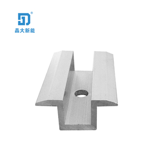 Kit de <span class=keywords><strong>fixation</strong></span> de panneaux solaires en alliage d'aluminium, composant de support photovoltaïque à pression latérale pour blocs à pression moyenne - Product Image 2
