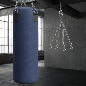 Saco <span class=keywords><strong>de</strong></span> Boxeo <span class=keywords><strong>De</strong></span> <span class=keywords><strong>Jure</strong></span> Fitness <span class=keywords><strong>de</strong></span> Alta Resistencia <span class=keywords><strong>de</strong></span> 4 Pies con Cadena <span class=keywords><strong>de</strong></span> Acero Inoxidable, Tela <span class=keywords><strong>de</strong></span> Poliéster Duradera y Relleno Reciclado <span class=keywords><strong>de</strong></span> 10 kg - Product Image 1