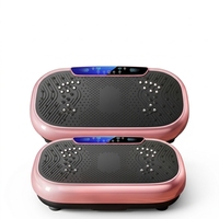 Plateforme vibrante or rose pour la musique, 999 niveaux, télécommande, fitness à domicile, massage, planche de mise en forme, 150 kg max.