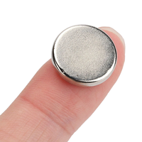 Aimant rond en néodyme puissant de 15 mm x 3 mm, plaqué nickel, aimant en terres rares, diamètre 15 mm x 3 mm, aimant rond fin en néodyme N35, 15*3