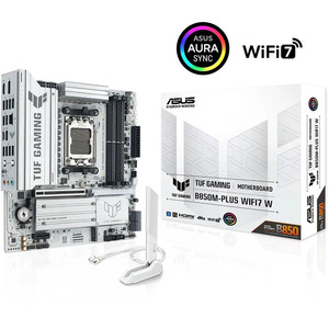 Motherboard TUF GAMING B850M-PLUS WIFI7 W AMD B850 MATX, 14+<span class=keywords><strong>2</strong></span>+1 80A DrMOS Power Stages, DDR5, PCIe 5.0, Tiga Slot <span class=keywords><strong>M</strong></span>.<span class=keywords><strong>2</strong></span>, WiFi 7 - Product Image 1