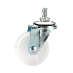 Roulettes de meubles en PP blanc 1/1,25/1,5/2/2,5/3/4 pouces pour usine de Guangzhou, petites roues en plastique bon marché - Product Image 4