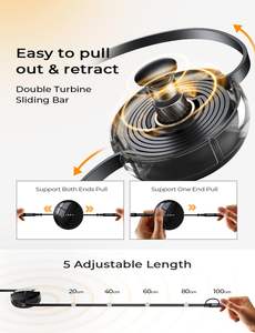 Câble rétractable LISEN 60W avec charge rapide PD, ports USB C et 8 broches pour iPhone 17 16 15 14, <span class=keywords><strong>Samsung</strong></span>, ordinateur portable, tablette, cordon de synchronisation de données - Product Image 4