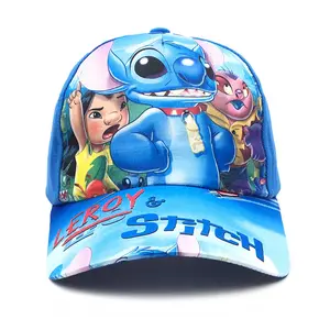 New Stitch cartoon surrounding baseball cap children's student hat peaked cap sun hat