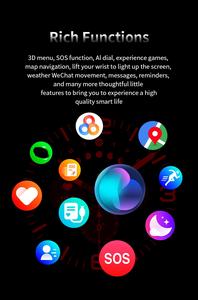 2025 Moda dos correas banda reloj inteligente ultra 7 impermeable fitness y salud características smartwatch para iOS teléfono Android - Product Image 5