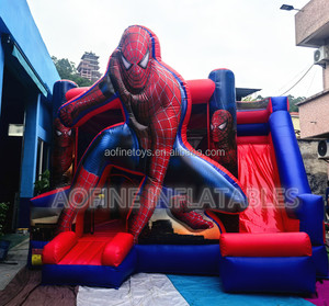Castillo Inflable Personalizado con Tobogán y Zona de Brincos, Casa de Brinco de <span class=keywords><strong>Spiderman</strong></span>, Juegos Deportivos al Aire Libre para Niños - Product Image 4