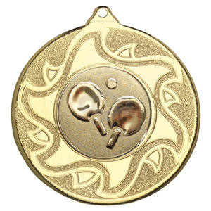 Trofeo y medallas deportivas de tenis de mesa, fabricante personalizado, en blanco - Product Image 3