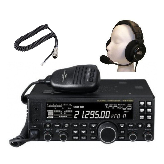 Yaesu FT 450 FT-450D 100W HF 50Mhz Coupler Ham Transceiver Am Fm Car Short Wave VHF Multi Band 2 Way Mobile Radio Walkie Talkie