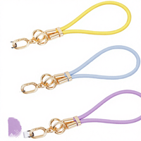 Lanière en silicone liquide, réglable à 360 degrés, sangle de poignet avec verrouillage, anti-perte, étui pour téléphone portable, modèle GLD-SL061, utilisation portable